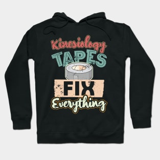 Kinesiology Tape Humor Therapist Therapy Hoodie